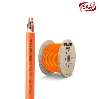 16mm 4 core and earth orange circular 16mm 4 core and earth orange circular
