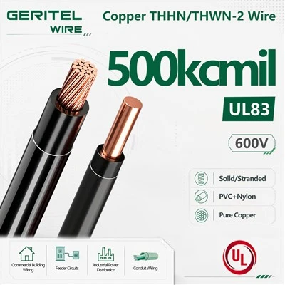 500 Kcmil UL83 Kopar THHN/THWN-2 háhitaþolinn vír